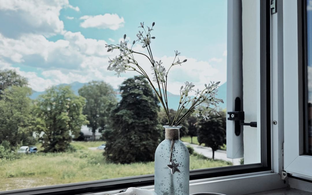 Ferienwohnung, Ausblick ins Grüne