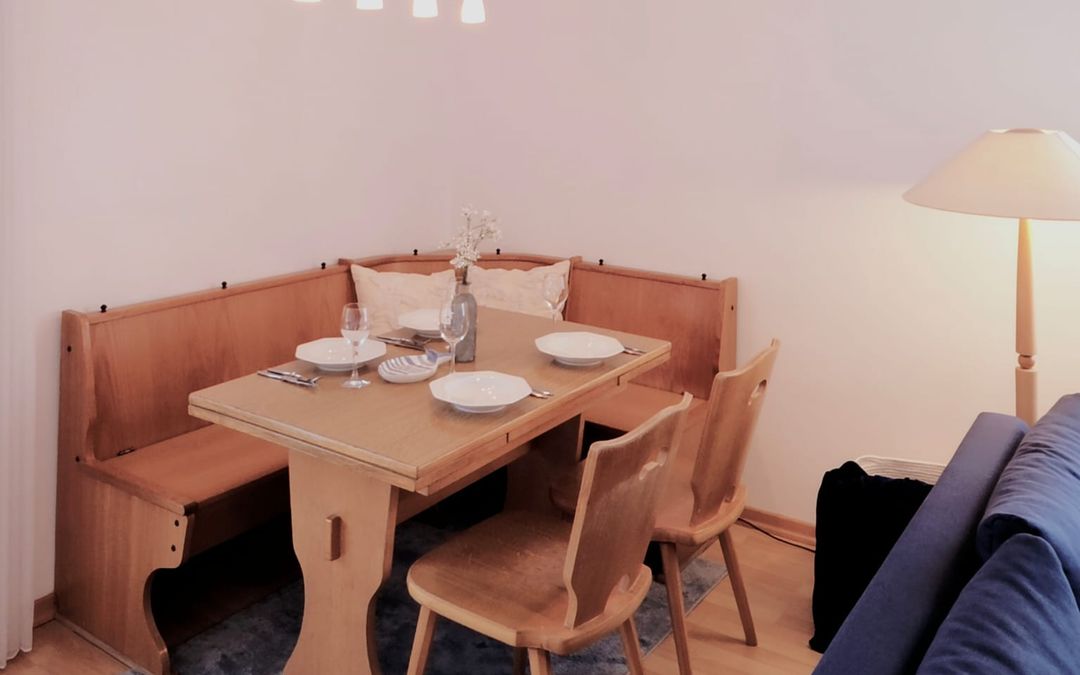 Ferienwohnung, gemütliche Essecke